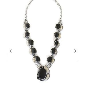 Natalie B Two Raven Onyx Necklace